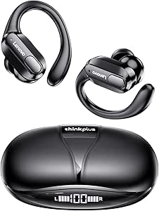 Fones para esportes Lenovo XT80 preto, ideal para atividades físicas, com design ergonômico e som de alta qualidade.