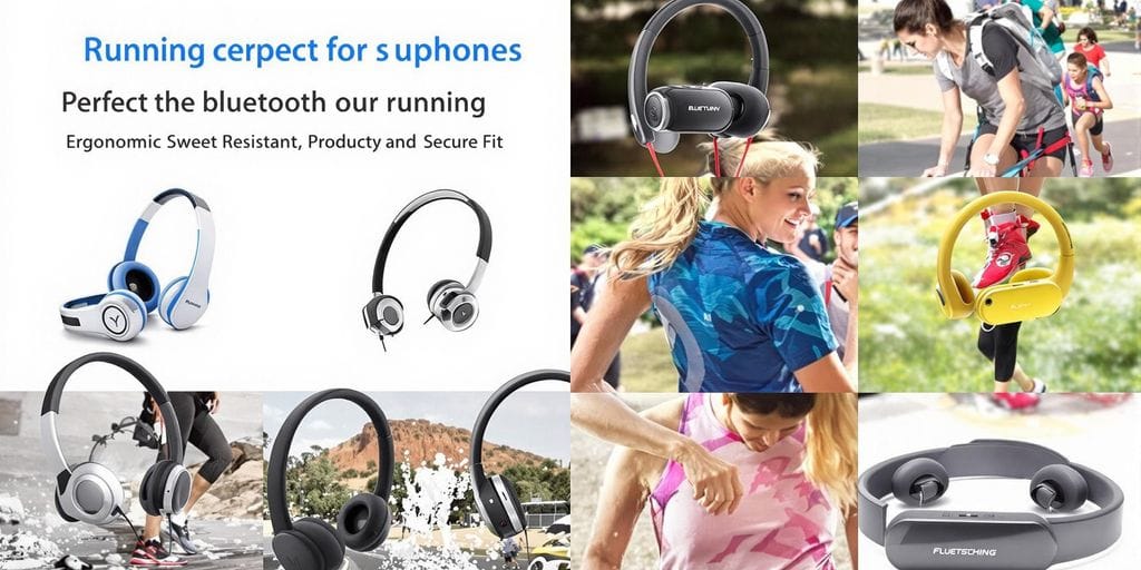 Fones de ouvido bluetooth para corrida em destaque.