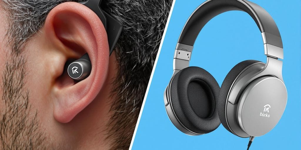 Fones intra e supra em comparação visual.