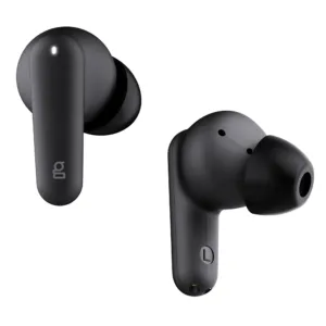 Como usar fones intra-auricular. A imagem mostra um fone intra-auricular bluetooth na cor preta.